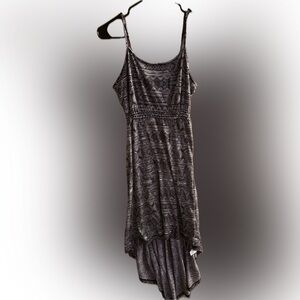 Xhilaration Black and Gray High Low Dress